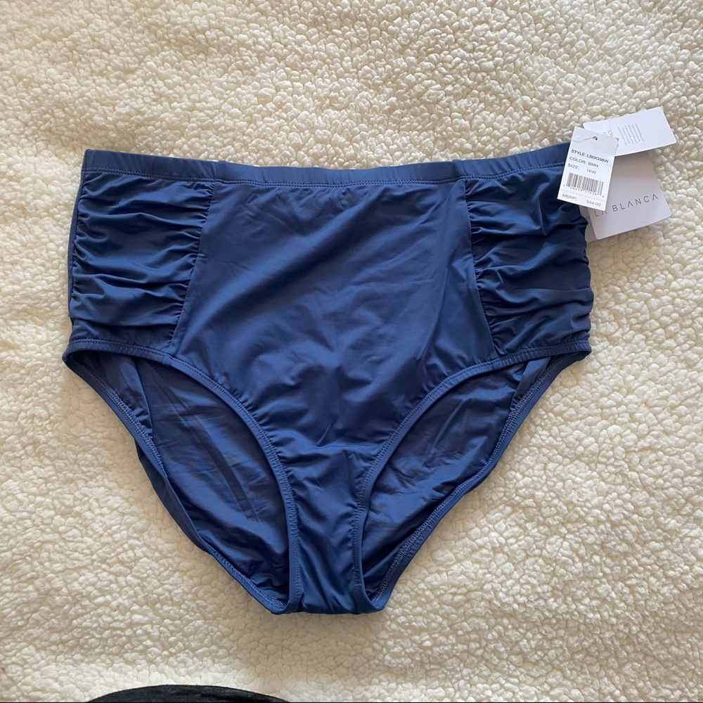 La Blanca blue bikini bottom